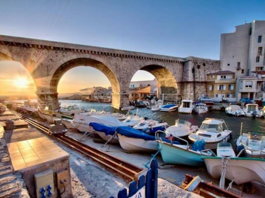 Superbe Logement Au Vallon Des Auffes 马赛 外观 照片